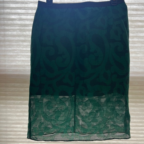 Tibi Skirt, Green and Black Size 8 (runs smaller) - Picture 3 of 6